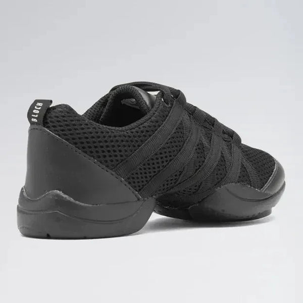 Black Criss Cross Mesh Dance Trainers/Sneakers