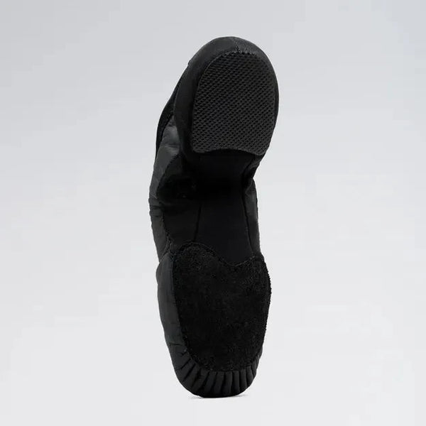 Zapatos de jazz de cuero con suela dividida 'Pulse' de competición Bloch - Negro o tostado