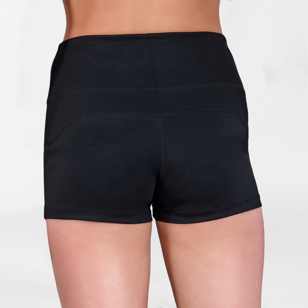 Black High-Waisted Shorts