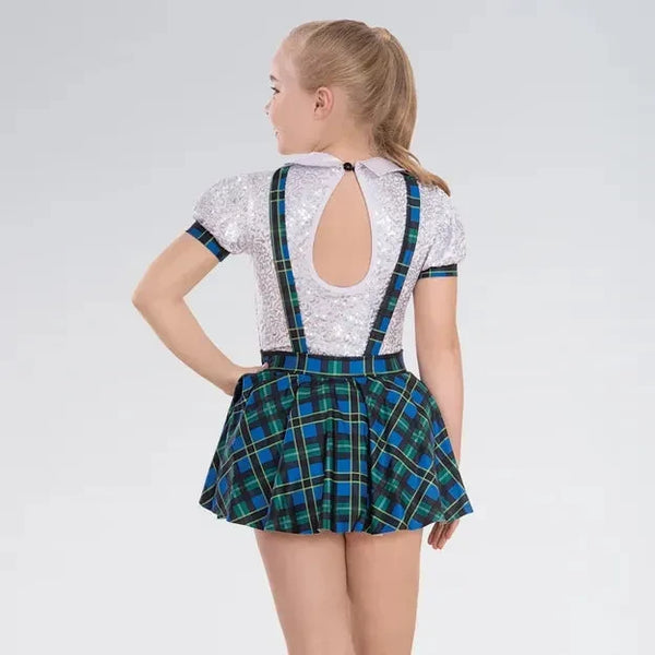 Tartan Schoolgirl Outfit with Bow