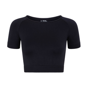 KaSo Branded Black Activewear Crop Top