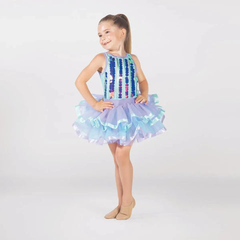 Turquoise & Lilac Large Sequin Bodice Tutu