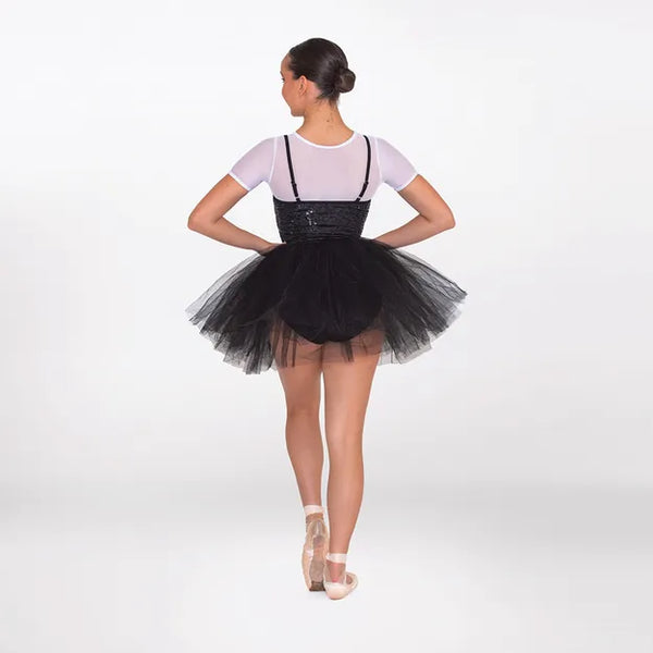 Over Dress with Black Sequin Bodice Tutu