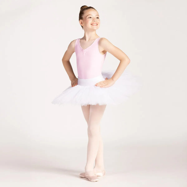 Professional 8-Layer Ballet Tutu Skirt for Performances - Available in Pink or White