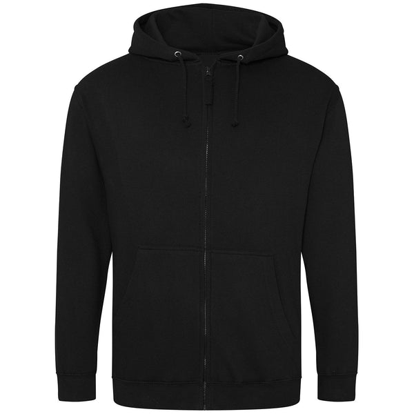 Branded Classic Fit Black Zip Hoodie/Zoodie