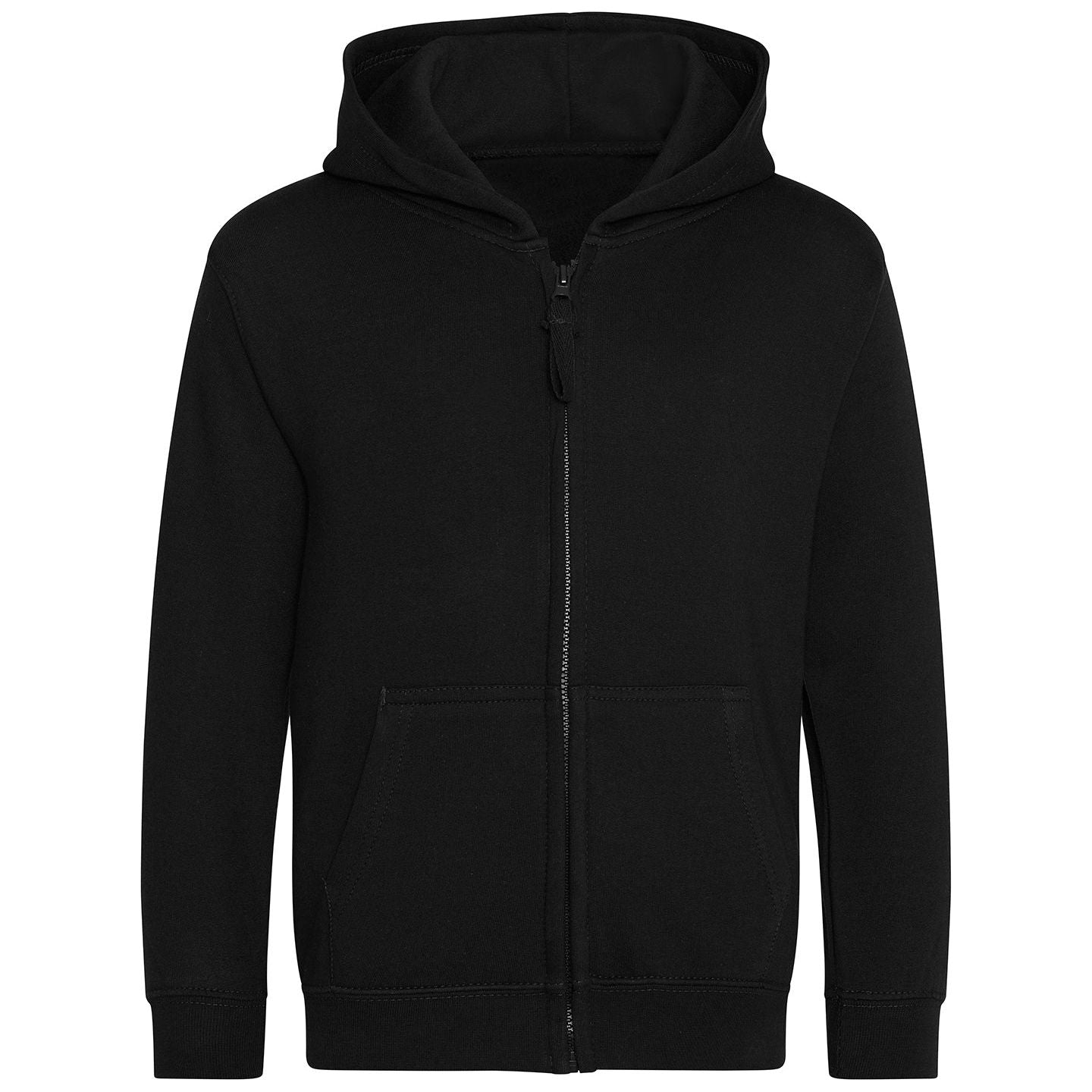 KaSo Branded Black Classic Fit Black Zip Hoodie/Zoodie