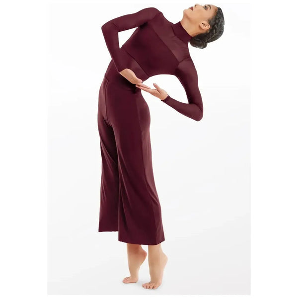 Balera Culotte Unitard With Mesh Contemporary Dance Costume