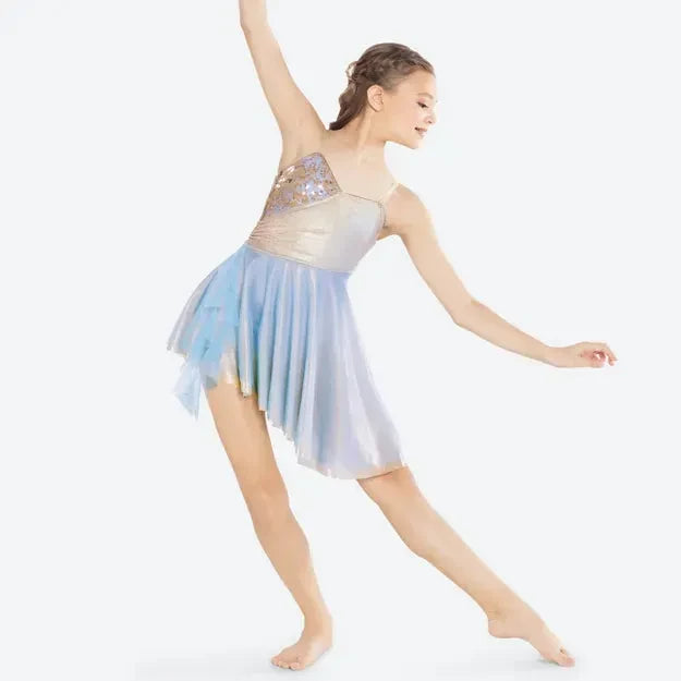 'Among the Stars' Blue Metallic Dance Dress