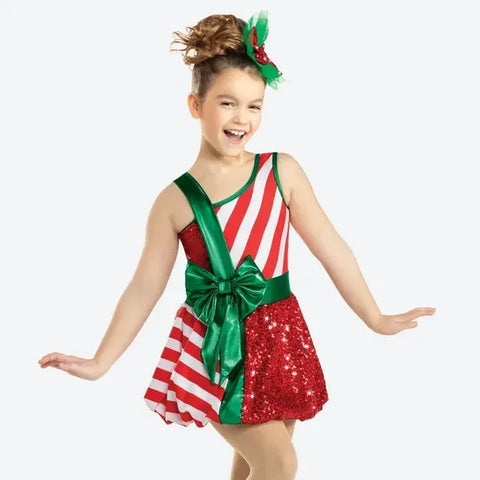 'Candy Cane Lane' Candy Stripe Christmas Gift Costume