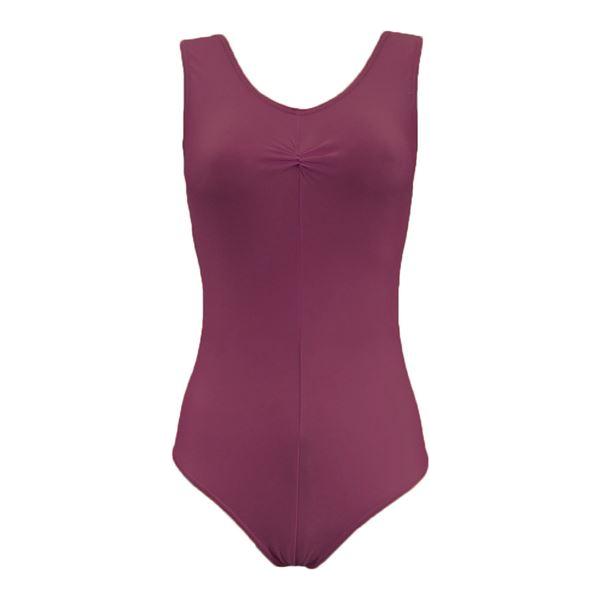 'Angela' Pinched Front Nylon Lycra Leotard - various colours