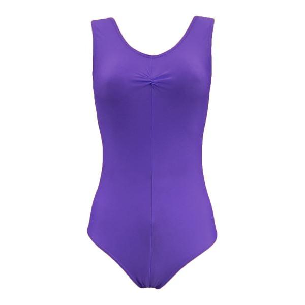 'Angela' Pinched Front Nylon Lycra Leotard - various colours