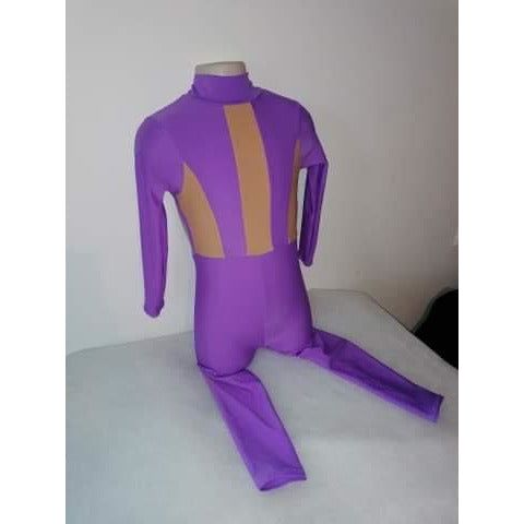 Catsuit con panel morado - Menores de 6 años