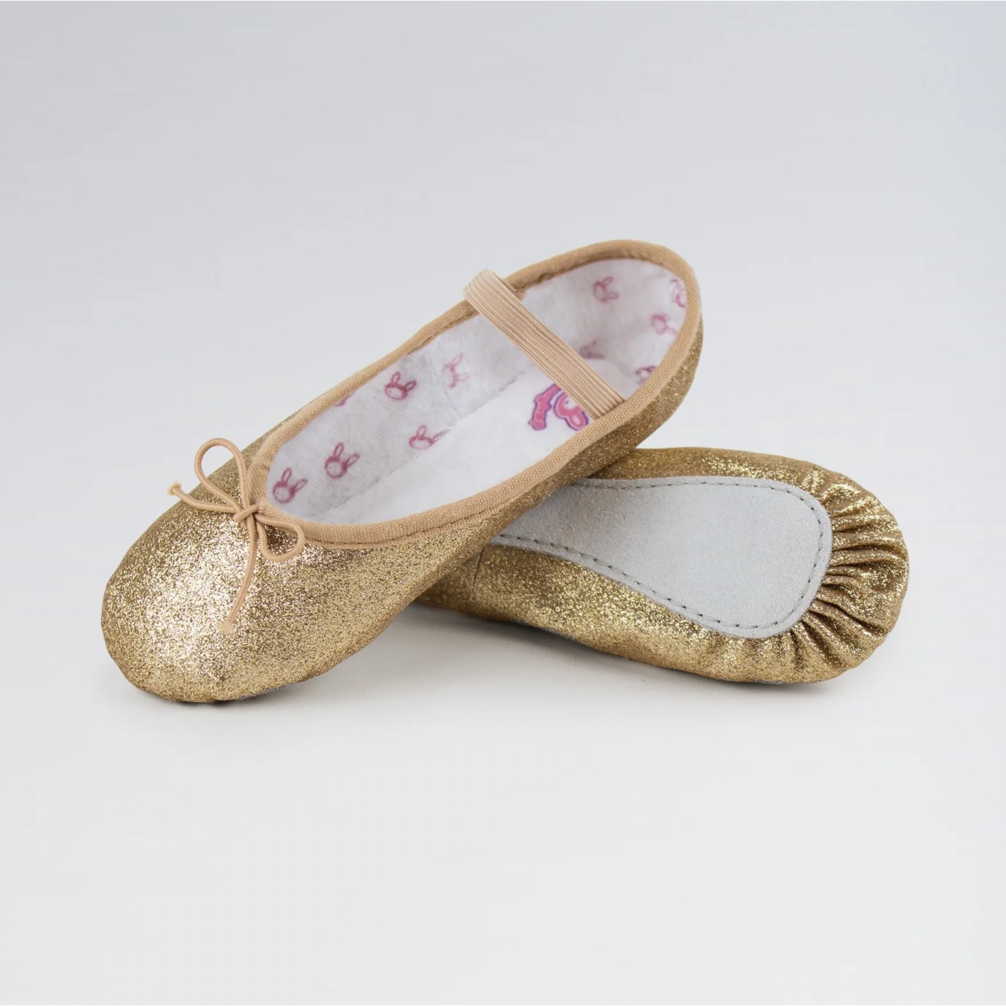 Bloch Glitterdust Full Sole Ballet Shoe - Gold or Rose