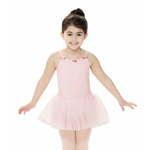 Pink Rosette Tutu Dress - age 2-3