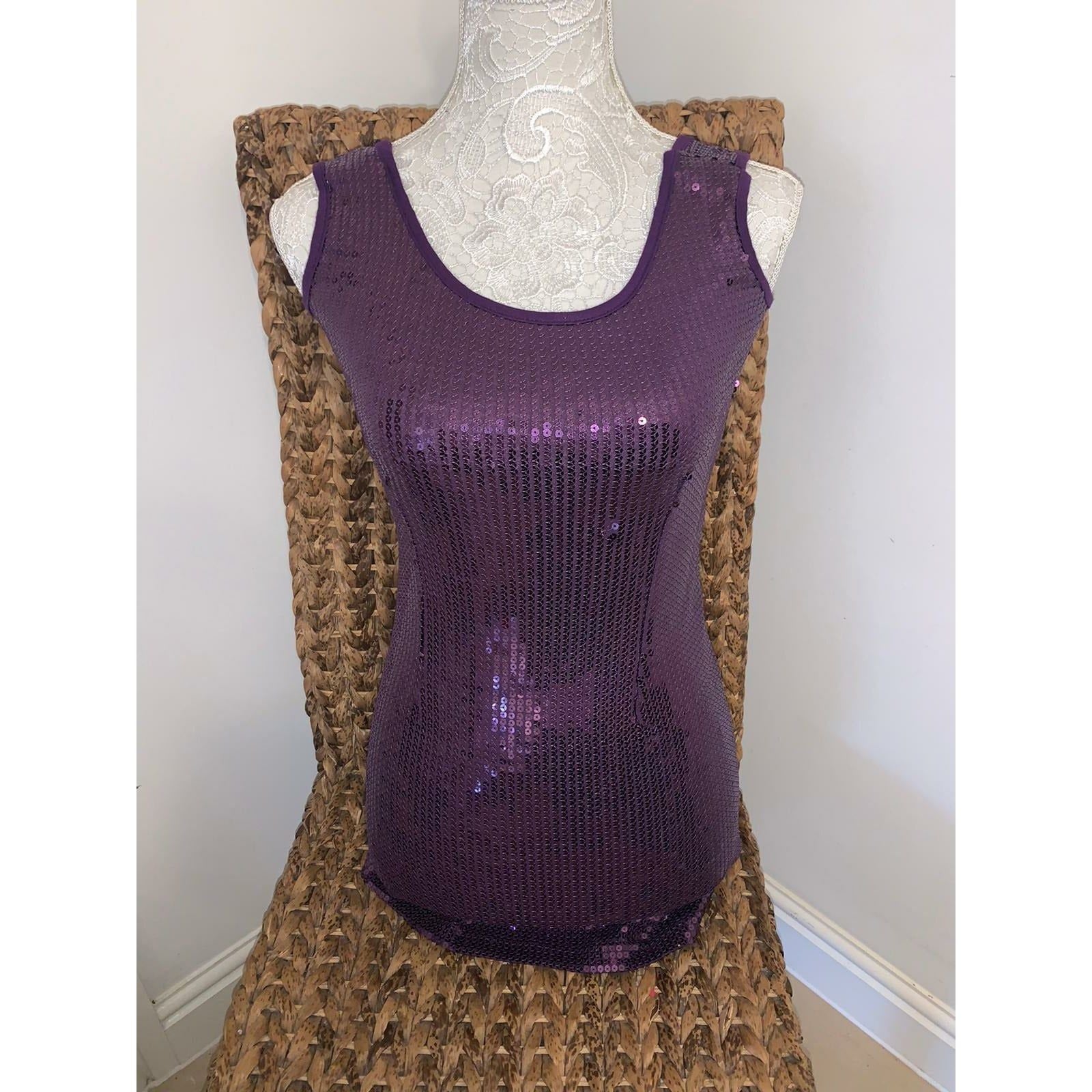 HIRE - Purple Sequin Stretch Mini Dresses