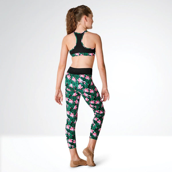 'Kaia' Magnolia Memories Racer Back Crop Top & Crop Leggings - age 8