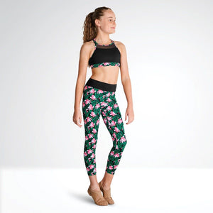 'Kaia' Magnolia Memories Racer Back Crop Top & Crop Leggings - age 8